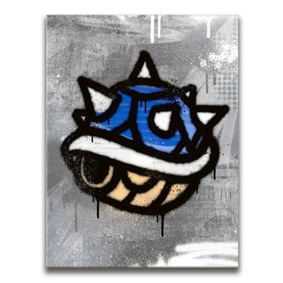 Blue Spike Shell - Graffiti
