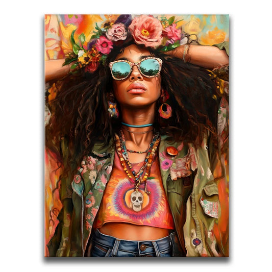 Bohemian Blaze Posters, Prints, & Visual Artwork TheGoatWallArt PORTRAIT 18x24 0.75" STANDARD