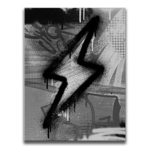 Bolt - Black and White - Graffiti