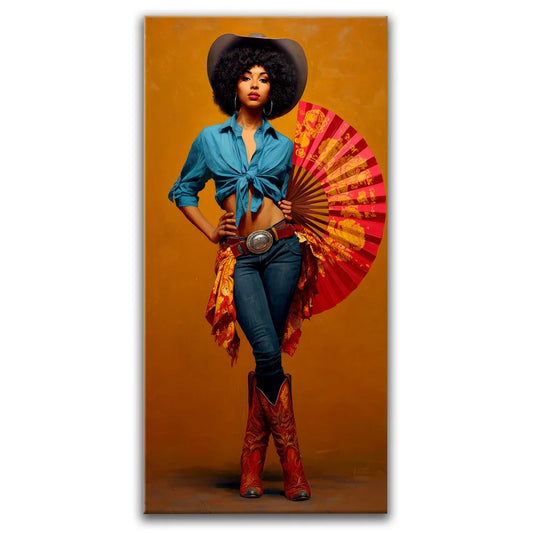 Boot Scoot Baddie Posters, Prints, & Visual Artwork TheGoatWallArt PORTRAIT - TALL 15x30 0.75" STANDARD