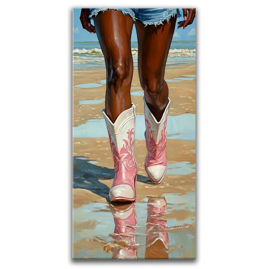 Boots And Beaches Posters, Prints, & Visual Artwork TheGoatWallArt PORTRAIT - TALL 15x30 0.75" STANDARD