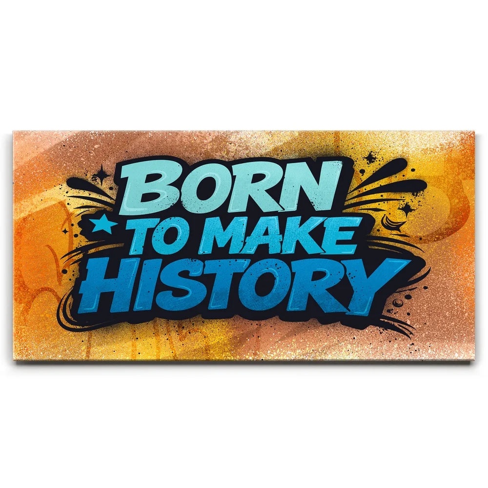 Featured image 1 for Born To Make History, Blue - Graffiti