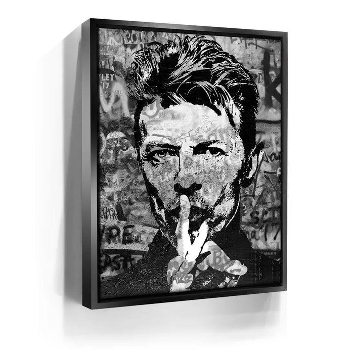 Featured image 6 for Bowie Graffiti Canvas Set - B & W