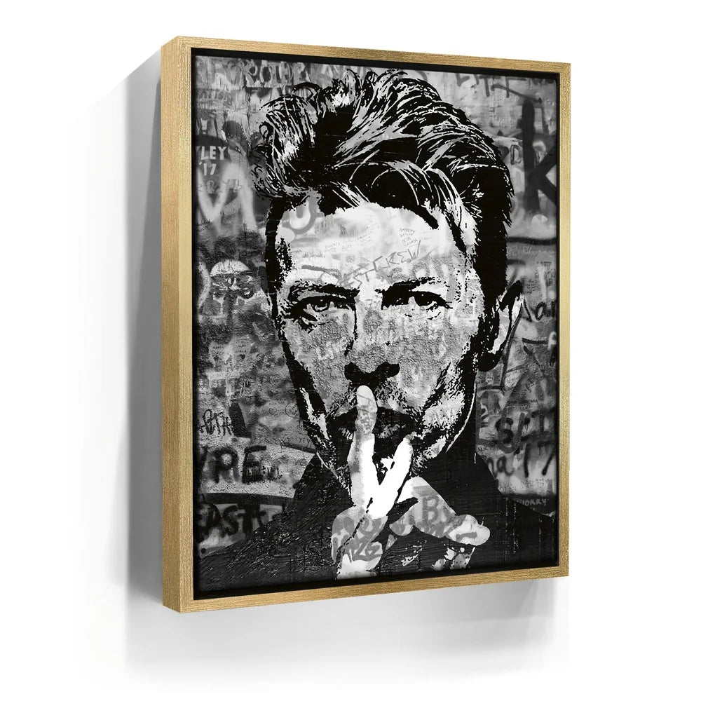 Featured image 7 for Bowie Graffiti Canvas Set - B & W