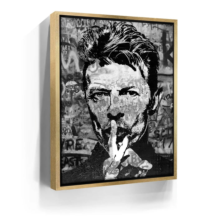 Featured image 8 for Bowie Graffiti Canvas Set - B & W