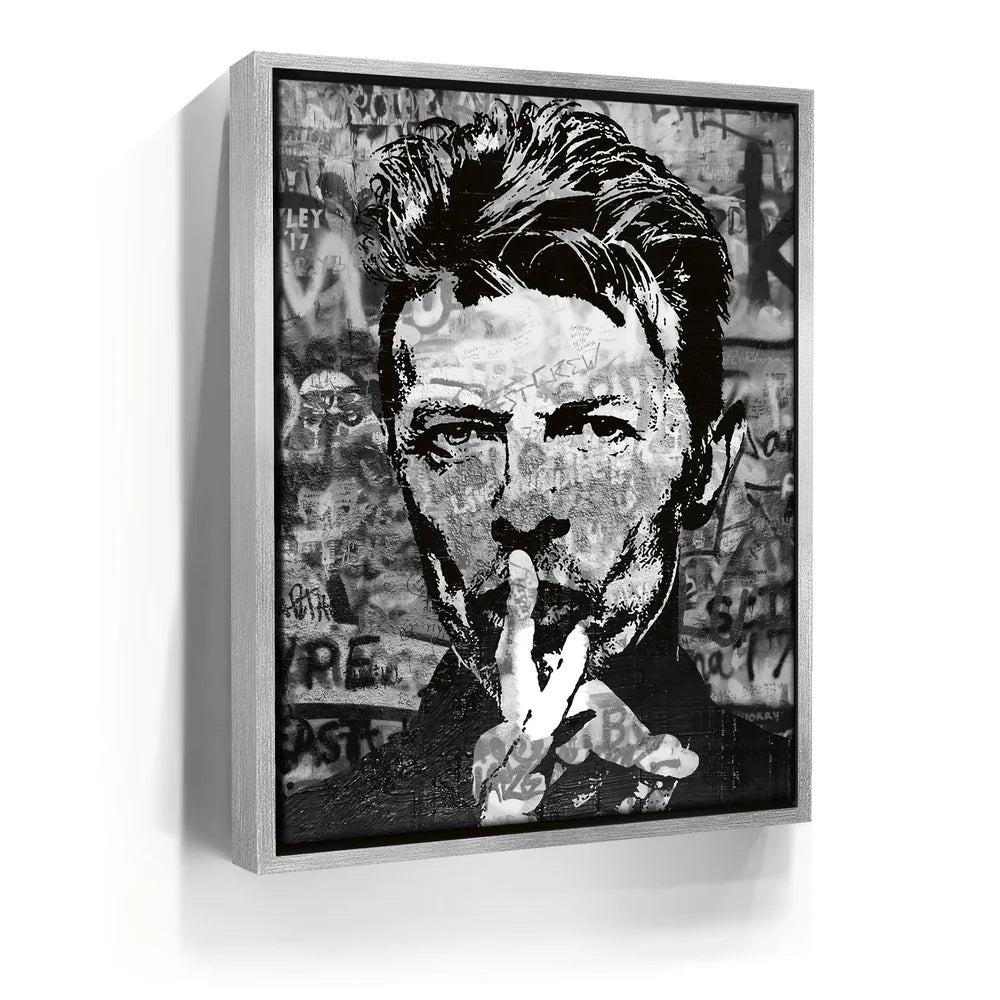 Featured image 8 for Bowie Graffiti Canvas Set - B & W