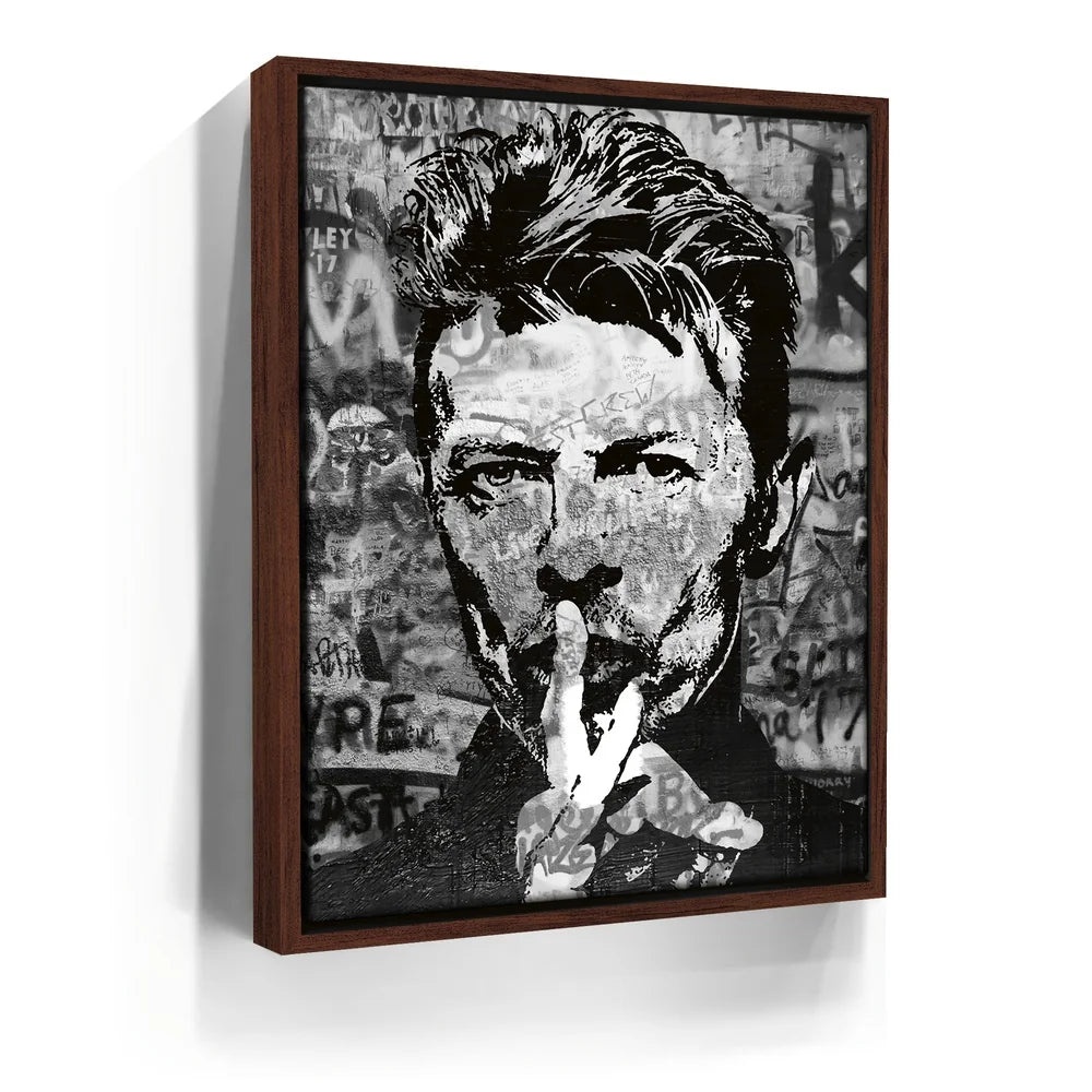 Featured image 10 for Bowie Graffiti Canvas Set - B & W