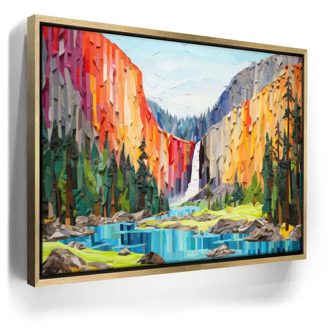 Featured image 7 for Bridalveil Falls, Yosemite - Paper Design Style
