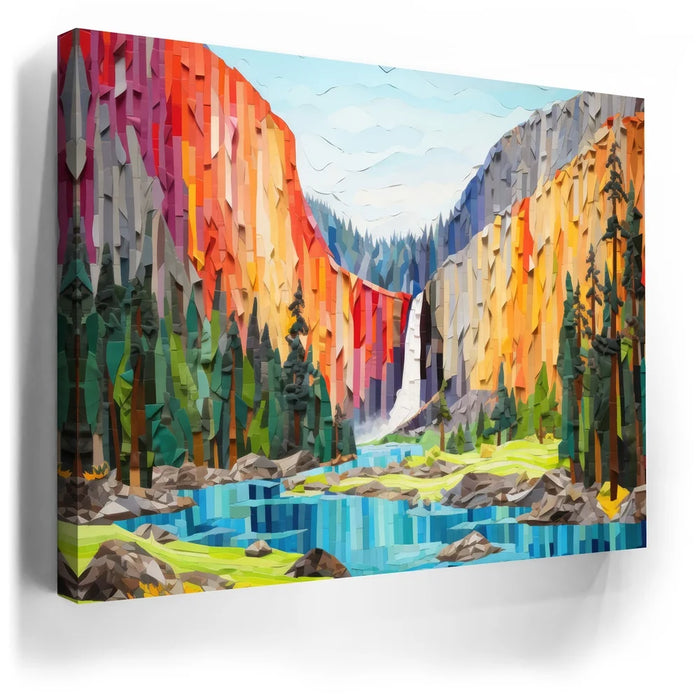 Featured image 5 for Bridalveil Falls, Yosemite - Paper Design Style