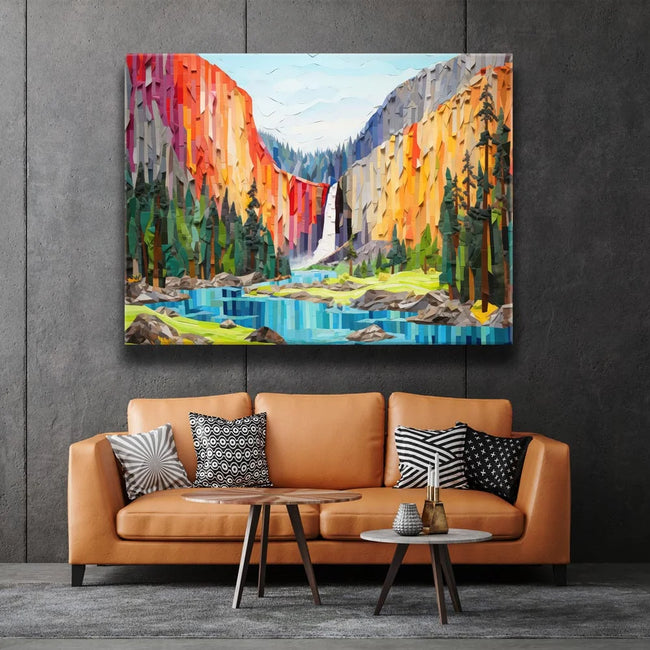 Featured image 2 for Bridalveil Falls, Yosemite - Paper Design Style