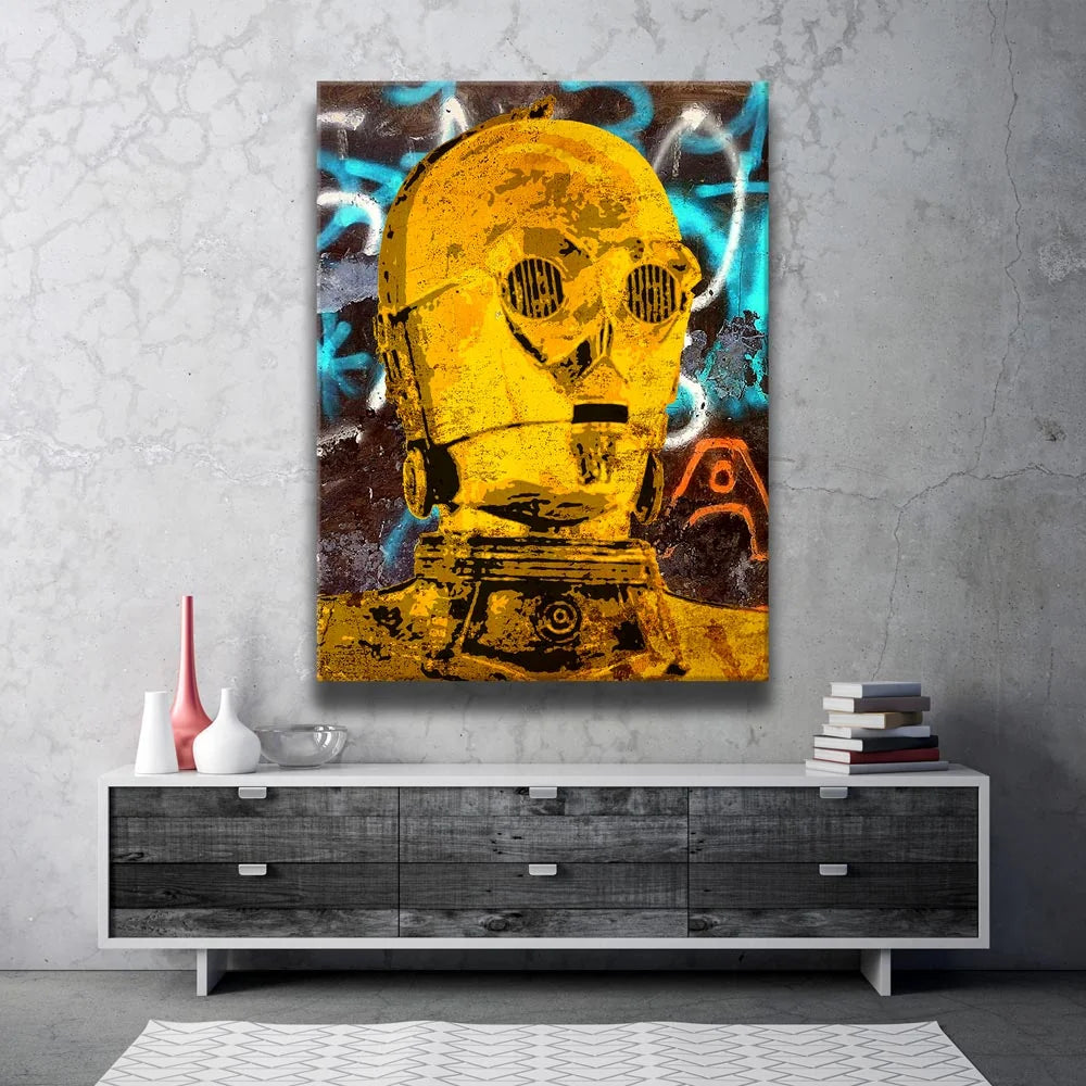 Featured image 2 for C-3PO Graffiti Canvas Set