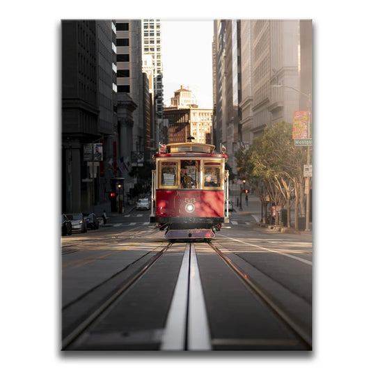 Cable Car #53 - San Francisco, CA Posters, Prints, & Visual Artwork TheGoatWallArt PORTRAIT 18x24 0.75" STANDARD