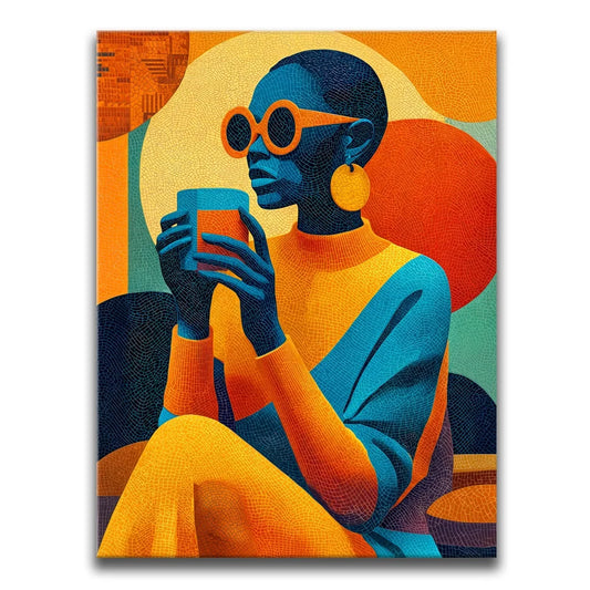 Caffeinated Calm Posters, Prints, & Visual Artwork TheGoatWallArt PORTRAIT 18x24 0.75" STANDARD