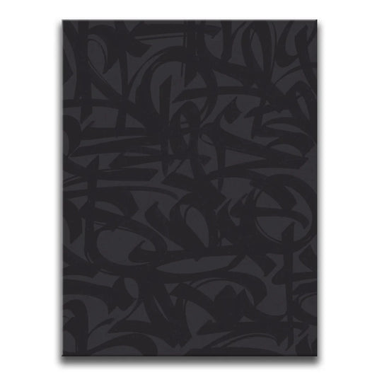 Calligraphy V - Dark Posters, Prints, & Visual Artwork TheGoatWallArt PORTRAIT 18x24 0.75" STANDARD