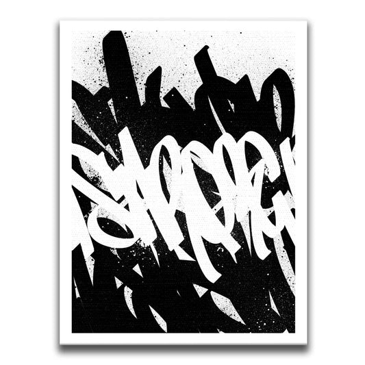 Calligraphy XII - Border Posters, Prints, & Visual Artwork TheGoatWallArt PORTRAIT 18x24 0.75" STANDARD