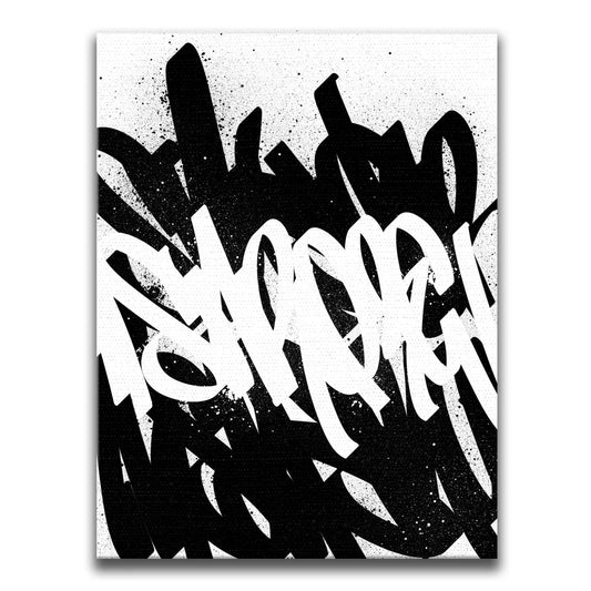 Calligraphy XII Posters, Prints, & Visual Artwork TheGoatWallArt PORTRAIT 18x24 0.75" STANDARD