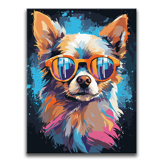 Chihuahua Rockstar Posters, Prints, & Visual Artwork TheGoatWallArt PORTRAIT 18x24 0.75" STANDARD