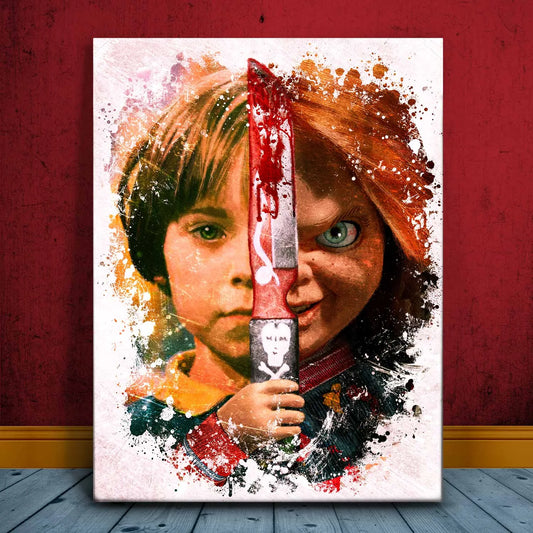 Chucky Canvas Set Posters, Prints, & Visual Artwork TheGoatWallArt PORTRAIT 18x24 0.75" STANDARD