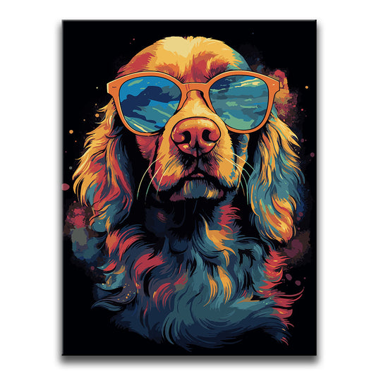 Cocker Spaniel Vibin' Posters, Prints, & Visual Artwork TheGoatWallArt PORTRAIT 18x24 0.75" STANDARD