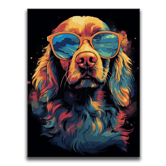 Cocker Spaniel Vibin' Posters, Prints, & Visual Artwork TheGoatWallArt PORTRAIT 18x24 0.75" STANDARD