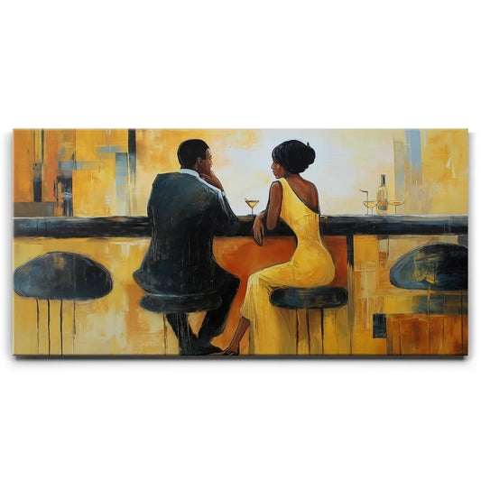 Cocktails & Conversations Posters, Prints, & Visual Artwork TheGoatWallArt LANDSCAPE - WIDE 30x15 0.75" STANDARD