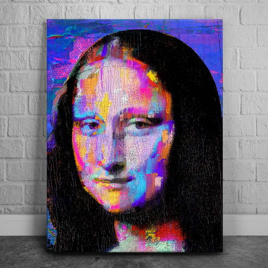 Colorful Mona Lisa Posters, Prints, & Visual Artwork TheGoatWallArt PORTRAIT 18x24 0.75" STANDARD