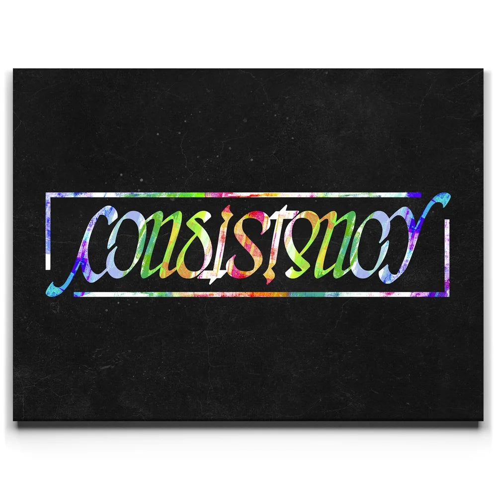 Featured image 1 for Consistency Ambigram - Colorful