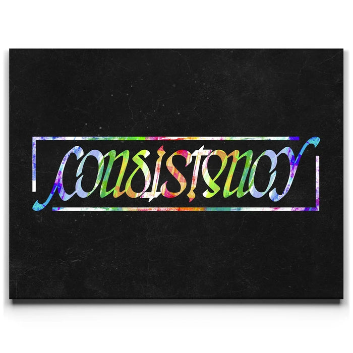 Featured image 1 for Consistency Ambigram - Colorful