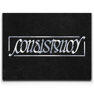 Consistency Ambigram - Grey