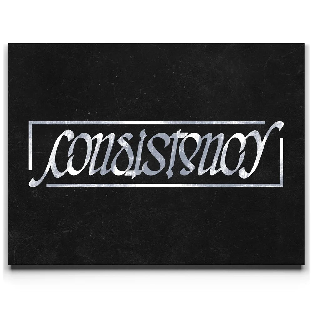 Featured image 1 for Consistency Ambigram - Grey