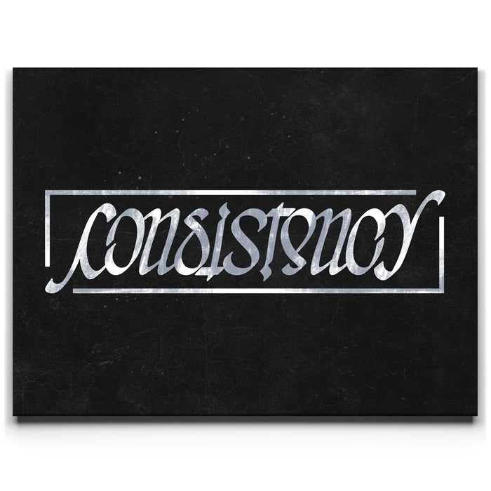 Featured image 1 for Consistency Ambigram - Grey
