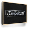 Featured image 10 for Consistency Ambigram - Grey