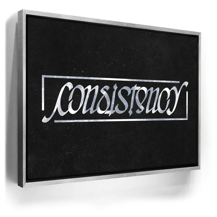 Featured image 9 for Consistency Ambigram - Grey