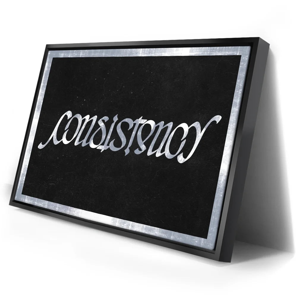 Featured image 2 for Consistency Ambigram - Grey Border