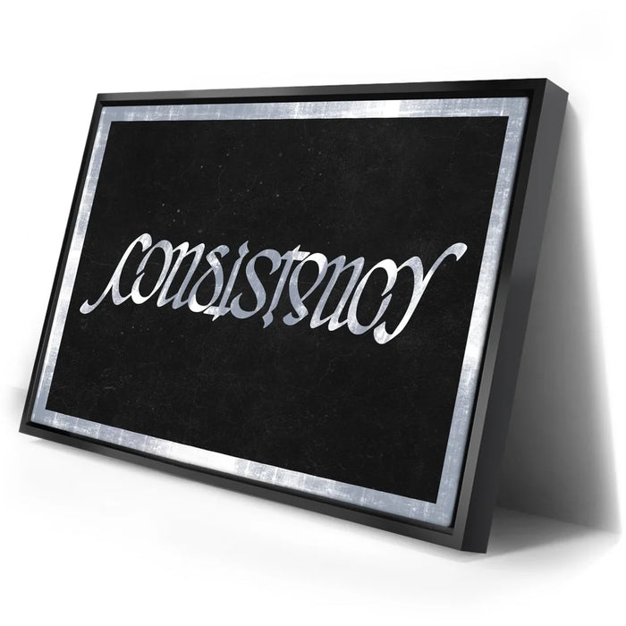 Featured image 2 for Consistency Ambigram - Grey Border