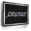 Featured image 6 for Consistency Ambigram - Grey Border