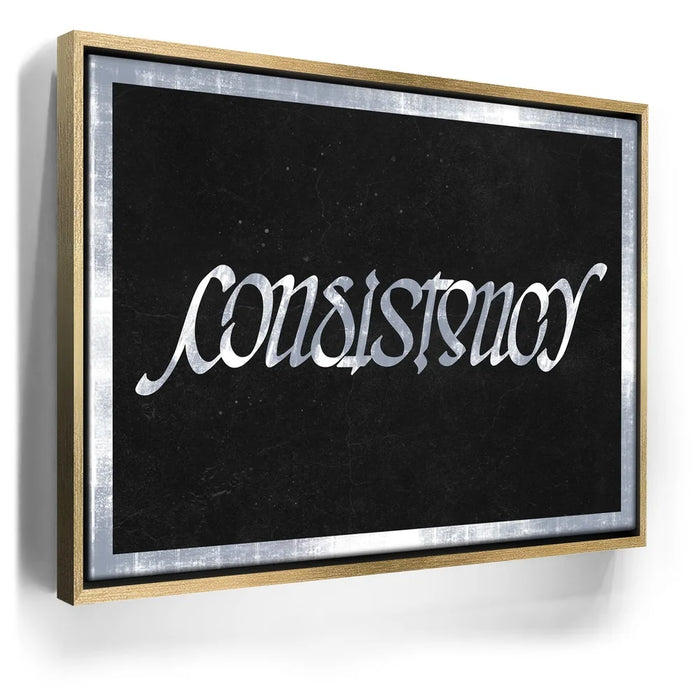 Featured image 8 for Consistency Ambigram - Grey Border
