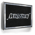 Featured image 9 for Consistency Ambigram - Grey Border