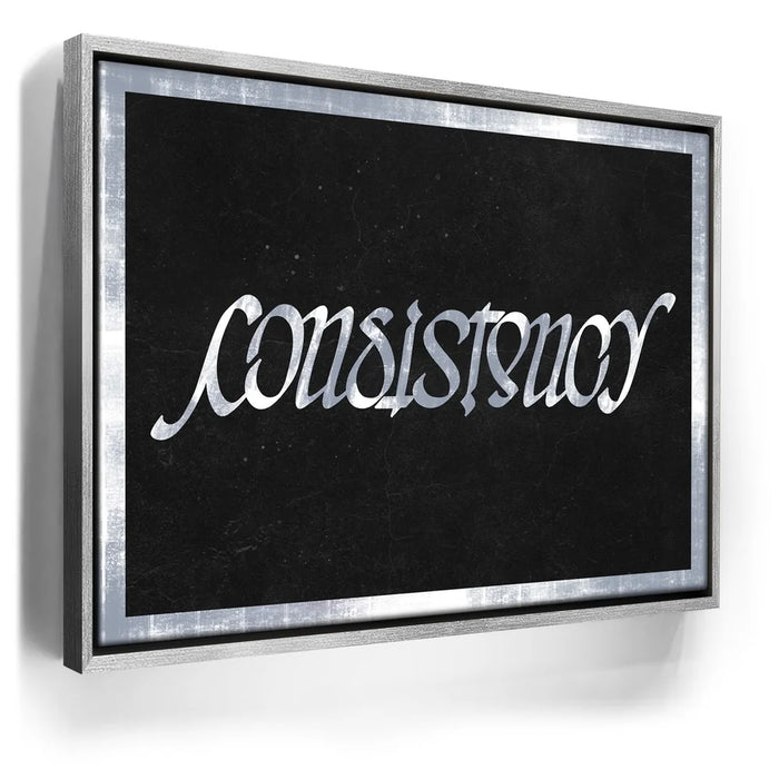 Featured image 9 for Consistency Ambigram - Grey Border