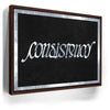 Featured image 11 for Consistency Ambigram - Grey Border
