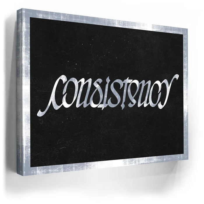 Featured image 5 for Consistency Ambigram - Grey Border