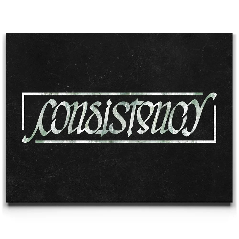 Featured image 1 for Consistency Ambigram - Money Green