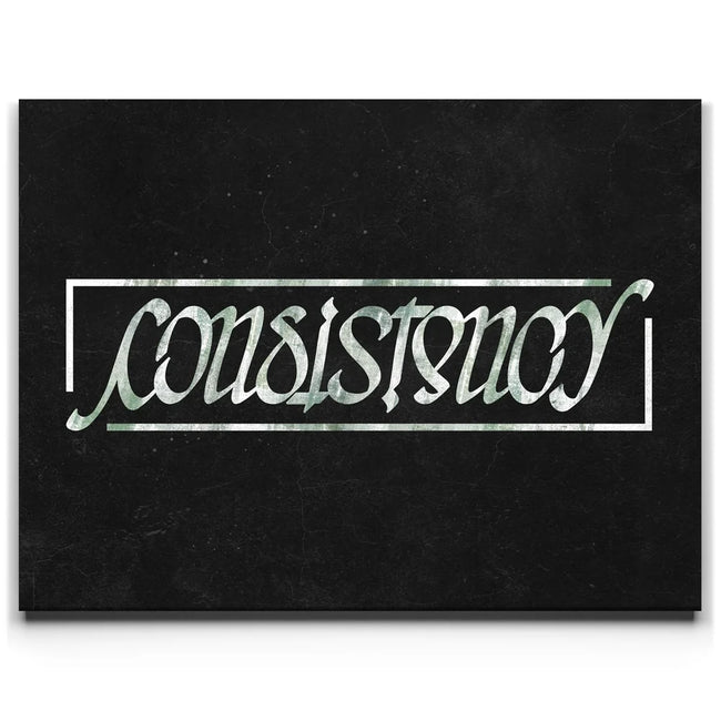 Featured image 1 for Consistency Ambigram - Money Green