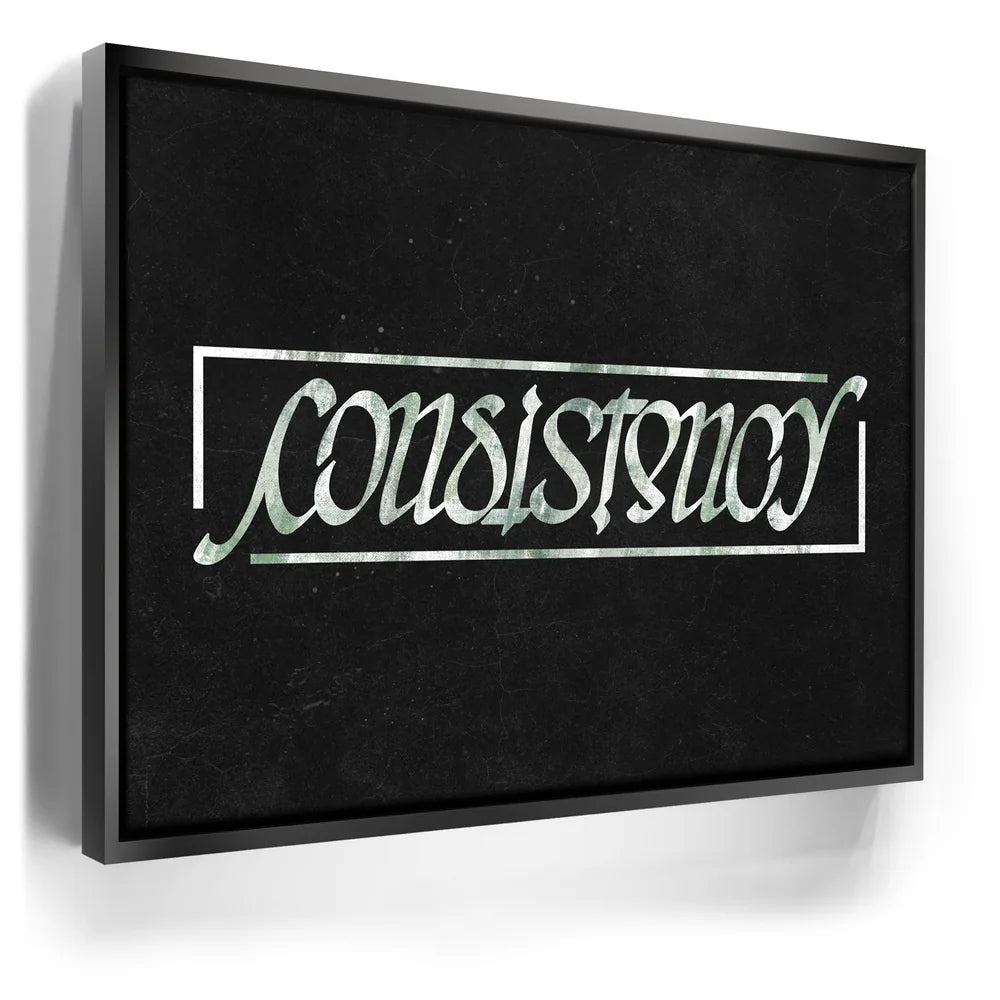 Featured image 6 for Consistency Ambigram - Money Green