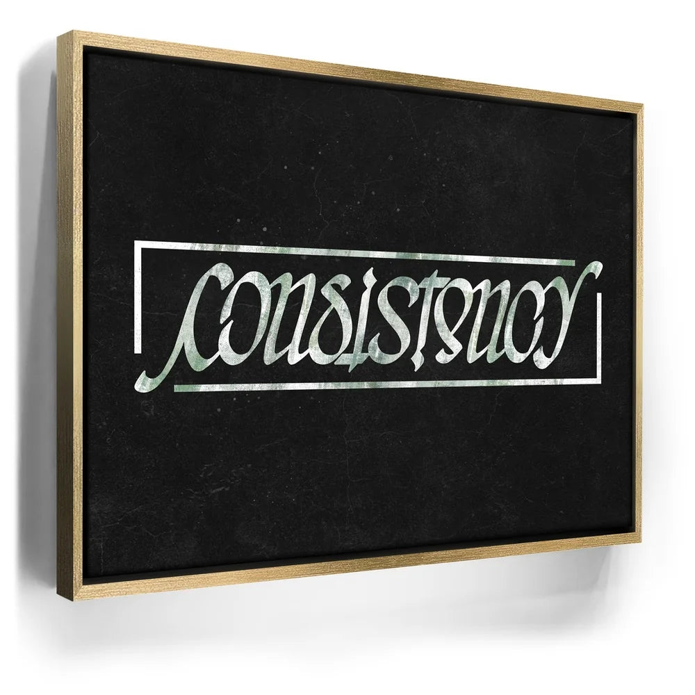 Featured image 8 for Consistency Ambigram - Money Green