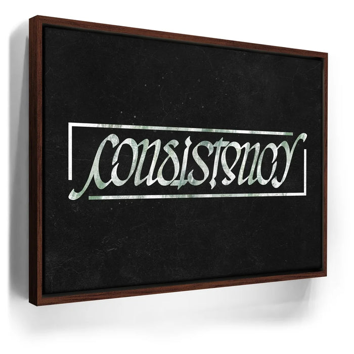 Featured image 11 for Consistency Ambigram - Money Green