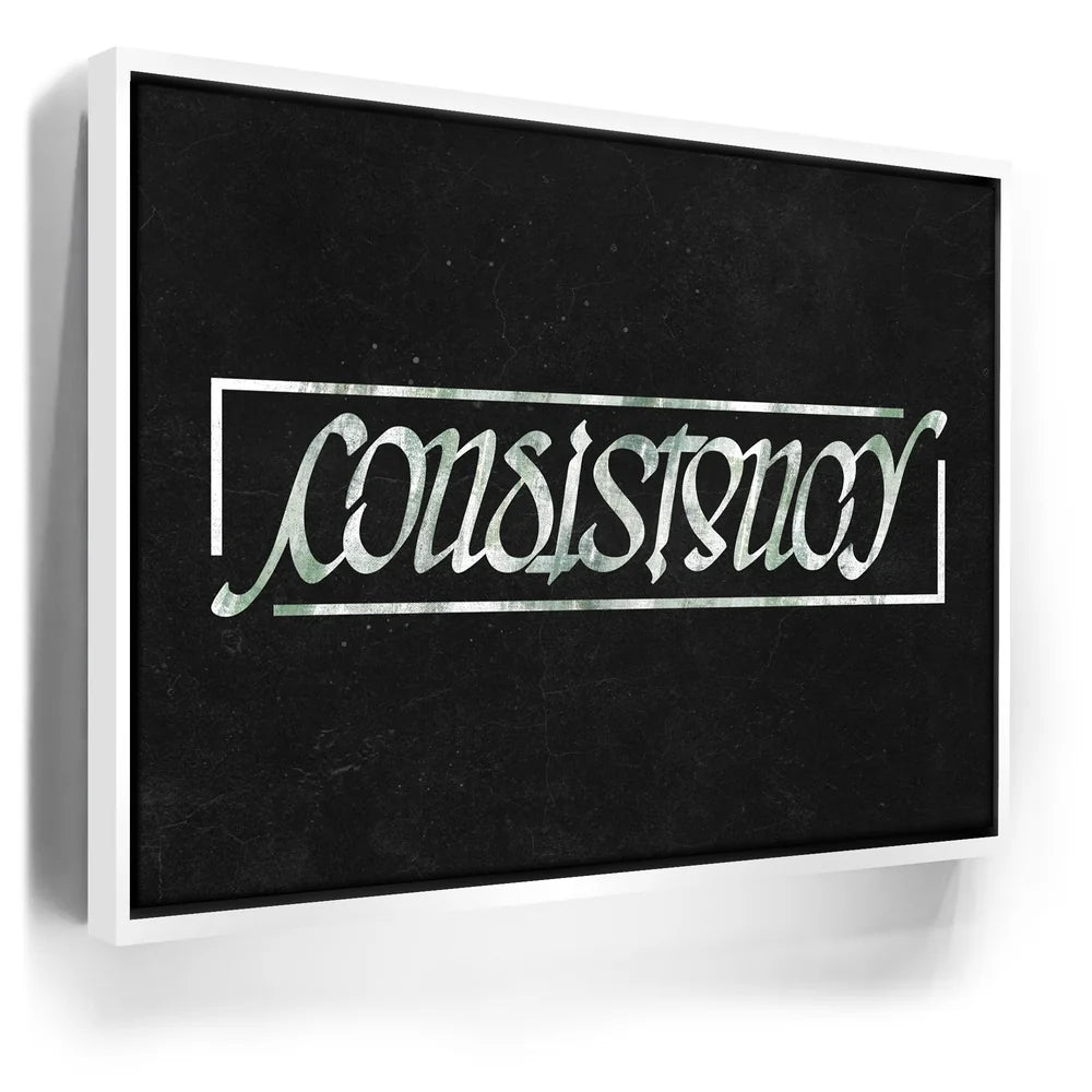Featured image 7 for Consistency Ambigram - Money Green