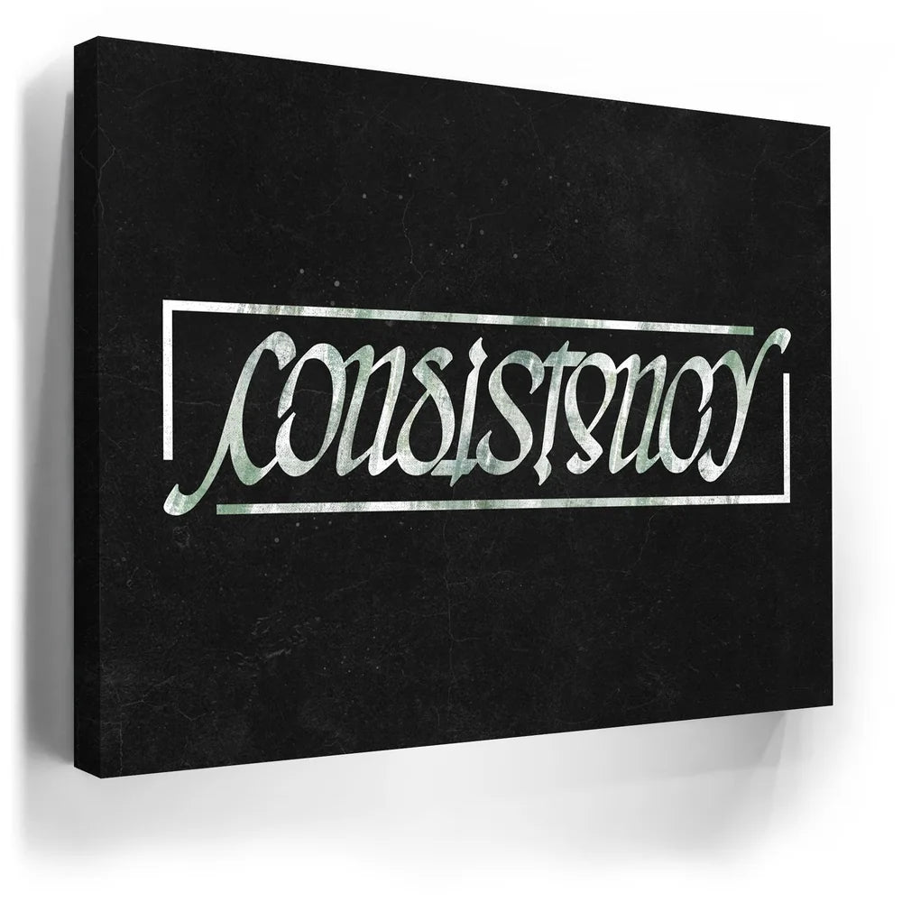 Featured image 5 for Consistency Ambigram - Money Green
