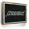 Featured image 8 for Consistency Ambigram - Money Green Border