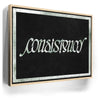 Featured image 10 for Consistency Ambigram - Money Green Border